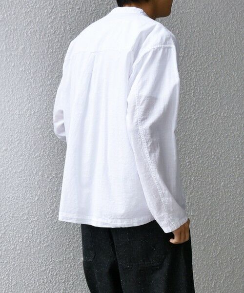 SHIPS / シップス シャツ・ブラウス | SHIPS any: BEZ TEXTILE マルチカラー ストライプ / ソリッド  スタンドカラー シャツ◇ | 詳細5