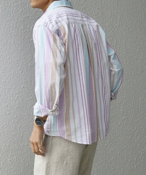 SHIPS / シップス シャツ・ブラウス | SHIPS any: BEZ TEXTILE マルチカラー ストライプ / ソリッド ボタンダウン シャツ◇ | 詳細12