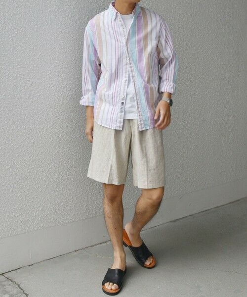 SHIPS / シップス シャツ・ブラウス | SHIPS any: BEZ TEXTILE マルチカラー ストライプ / ソリッド ボタンダウン シャツ◇ | 詳細8