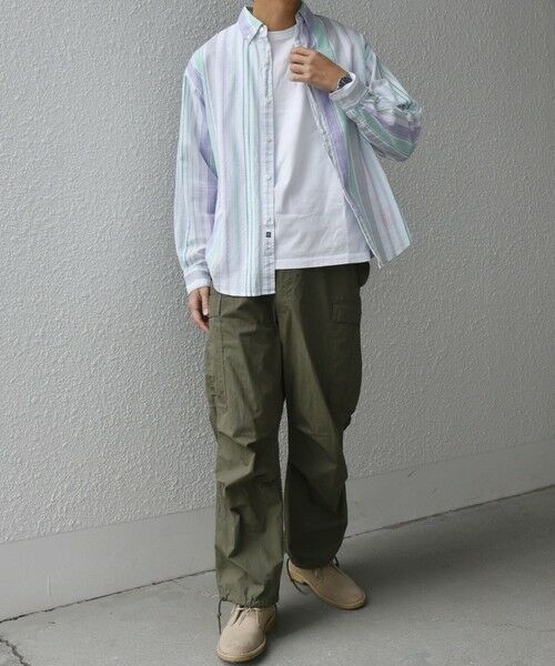 SHIPS / シップス シャツ・ブラウス | SHIPS any: BEZ TEXTILE マルチカラー ストライプ / ソリッド ボタンダウン シャツ◇ | 詳細20