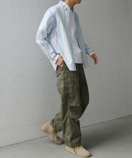 SHIPS / シップス シャツ・ブラウス | SHIPS any: BEZ TEXTILE マルチカラー ストライプ / ソリッド ボタンダウン シャツ◇ | 詳細21