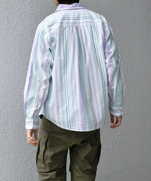 SHIPS / シップス シャツ・ブラウス | SHIPS any: BEZ TEXTILE マルチカラー ストライプ / ソリッド ボタンダウン シャツ◇ | 詳細23