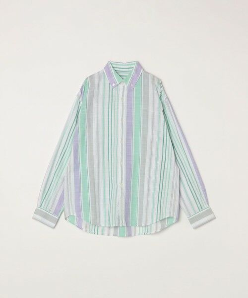 SHIPS / シップス シャツ・ブラウス | SHIPS any: BEZ TEXTILE マルチカラー ストライプ / ソリッド ボタンダウン シャツ◇ | 詳細26