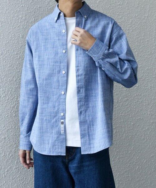 SHIPS / シップス シャツ・ブラウス | SHIPS any: BEZ TEXTILE マルチカラー ストライプ / ソリッド ボタンダウン シャツ◇ | 詳細30