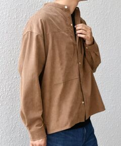 SHIPS / シップス シャツ・ブラウス | SHIPS any:〈洗濯機可能〉フェード ピーチスキン バンドカラー シャツ◇