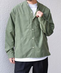 SHIPS / シップス シャツ・ブラウス | SHIPS any:〈洗濯機可能〉フェード ピーチスキン バンドカラー シャツ◇