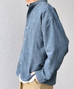 SHIPS / シップス シャツ・ブラウス | SHIPS any:〈洗濯機可能〉フェード ピーチスキン バンドカラー シャツ◇