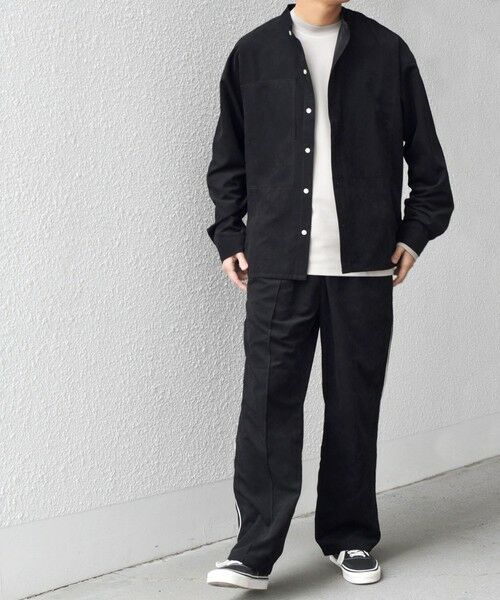 SHIPS / シップス シャツ・ブラウス | SHIPS any:〈洗濯機可能〉フェード ピーチスキン バンドカラー シャツ◇ | 詳細1