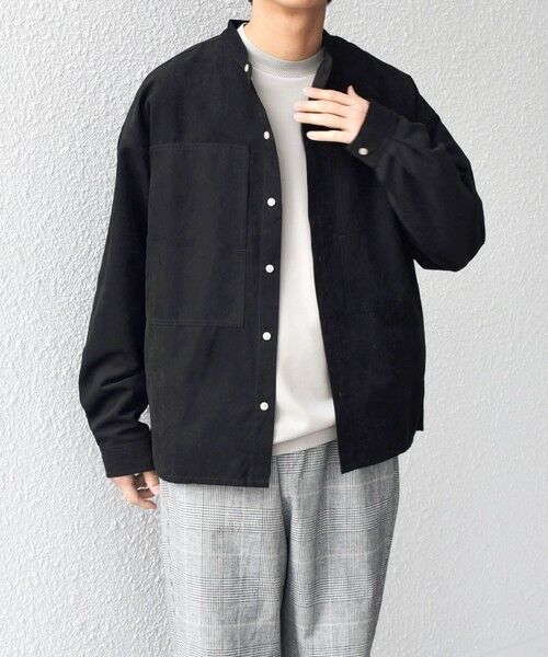 SHIPS / シップス シャツ・ブラウス | SHIPS any:〈洗濯機可能〉フェード ピーチスキン バンドカラー シャツ◇ | 詳細3