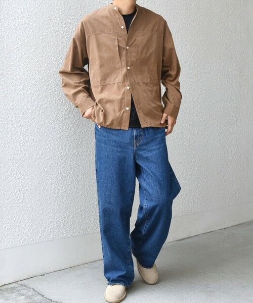 SHIPS / シップス シャツ・ブラウス | SHIPS any:〈洗濯機可能〉フェード ピーチスキン バンドカラー シャツ◇ | 詳細9