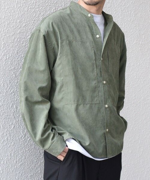 SHIPS / シップス シャツ・ブラウス | SHIPS any:〈洗濯機可能〉フェード ピーチスキン バンドカラー シャツ◇ | 詳細20