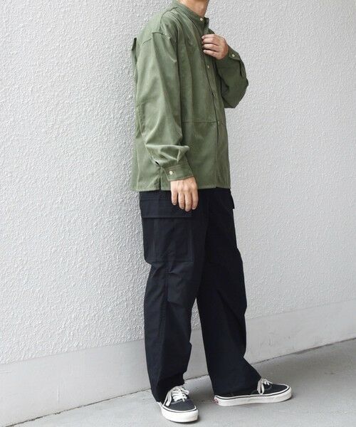 SHIPS / シップス シャツ・ブラウス | SHIPS any:〈洗濯機可能〉フェード ピーチスキン バンドカラー シャツ◇ | 詳細25