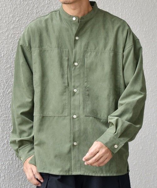 SHIPS / シップス シャツ・ブラウス | SHIPS any:〈洗濯機可能〉フェード ピーチスキン バンドカラー シャツ◇ | 詳細26