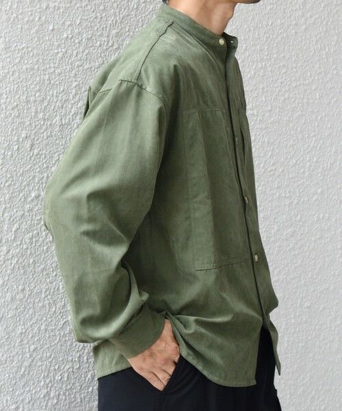 SHIPS / シップス シャツ・ブラウス | SHIPS any:〈洗濯機可能〉フェード ピーチスキン バンドカラー シャツ◇ | 詳細28