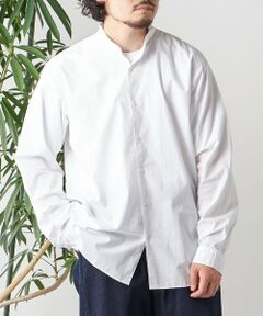 SHIPS / シップス シャツ・ブラウス | SHIPS any: ストライプ / ソリッド リラックス バンドカラー シャツ 25AW◇
