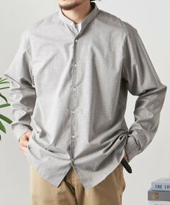 SHIPS / シップス シャツ・ブラウス | SHIPS any: ストライプ / ソリッド リラックス バンドカラー シャツ 25AW◇