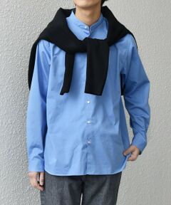 SHIPS / シップス シャツ・ブラウス | SHIPS any: ストライプ / ソリッド リラックス バンドカラー シャツ 25AW◇