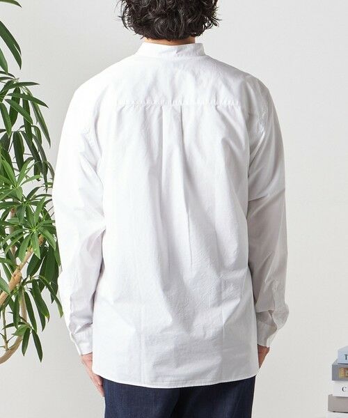 SHIPS / シップス シャツ・ブラウス | SHIPS any: ストライプ / ソリッド リラックス バンドカラー シャツ 25AW◇ | 詳細10