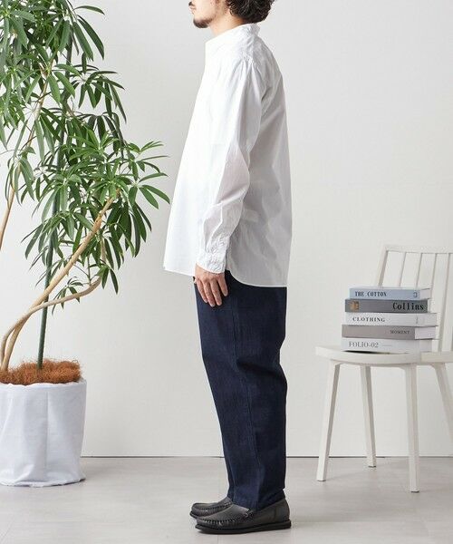 SHIPS / シップス シャツ・ブラウス | SHIPS any: ストライプ / ソリッド リラックス バンドカラー シャツ 25AW◇ | 詳細4