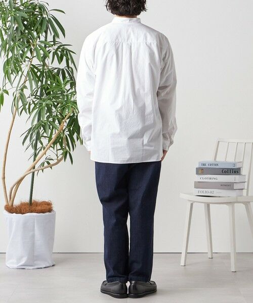 SHIPS / シップス シャツ・ブラウス | SHIPS any: ストライプ / ソリッド リラックス バンドカラー シャツ 25AW◇ | 詳細5