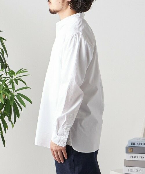 SHIPS / シップス シャツ・ブラウス | SHIPS any: ストライプ / ソリッド リラックス バンドカラー シャツ 25AW◇ | 詳細9