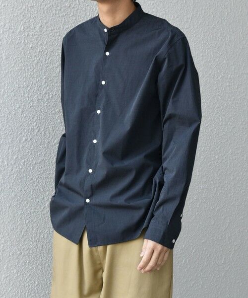 SHIPS / シップス シャツ・ブラウス | SHIPS any: ストライプ / ソリッド リラックス バンドカラー シャツ 25AW◇ | 詳細16