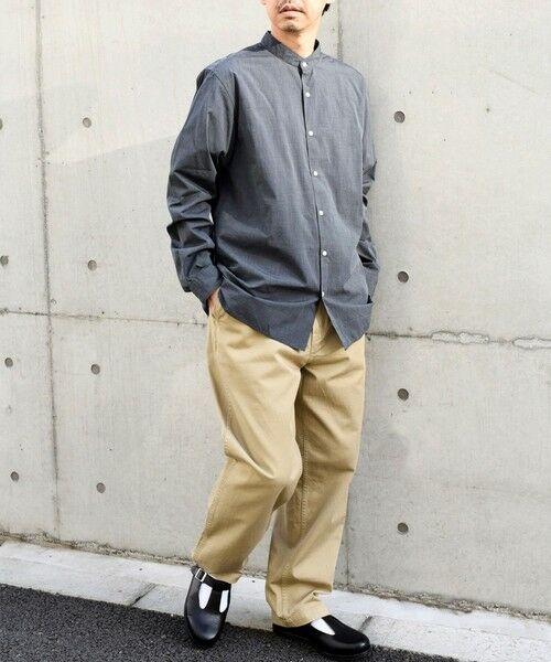 SHIPS / シップス シャツ・ブラウス | SHIPS any: ストライプ / ソリッド リラックス バンドカラー シャツ 25AW◇ | 詳細26