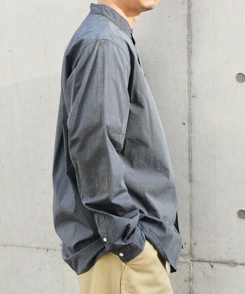 SHIPS / シップス シャツ・ブラウス | SHIPS any: ストライプ / ソリッド リラックス バンドカラー シャツ 25AW◇ | 詳細28