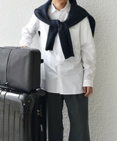 SHIPS any: ストライプ / ソリッド リラックス レギュラーカラー シャツ 25AW◆