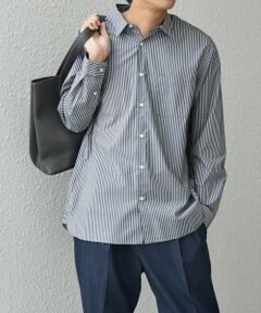 SHIPS / シップス シャツ・ブラウス | SHIPS any: ストライプ / ソリッド リラックス レギュラーカラー シャツ 25AW◆