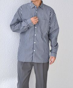 SHIPS / シップス シャツ・ブラウス | SHIPS any: ストライプ / ソリッド リラックス レギュラーカラー シャツ 25AW◆