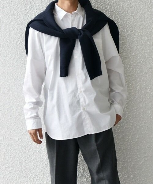 SHIPS / シップス シャツ・ブラウス | SHIPS any: ストライプ / ソリッド リラックス レギュラーカラー シャツ 25AW◆ | 詳細4