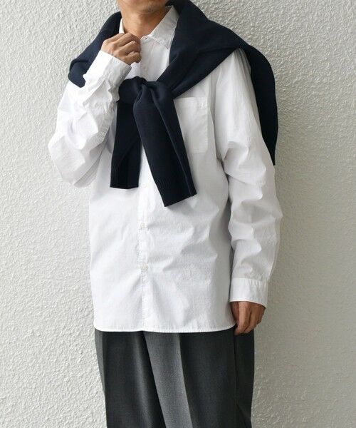 SHIPS / シップス シャツ・ブラウス | SHIPS any: ストライプ / ソリッド リラックス レギュラーカラー シャツ 25AW◆ | 詳細5