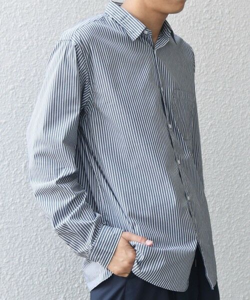 SHIPS / シップス シャツ・ブラウス | SHIPS any: ストライプ / ソリッド リラックス レギュラーカラー シャツ 25AW◆ | 詳細19