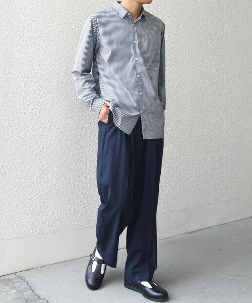 SHIPS / シップス シャツ・ブラウス | SHIPS any: ストライプ / ソリッド リラックス レギュラーカラー シャツ 25AW◆ | 詳細15