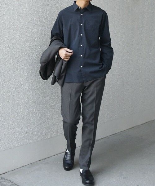 SHIPS / シップス シャツ・ブラウス | SHIPS any: ストライプ / ソリッド リラックス レギュラーカラー シャツ 25AW◆ | 詳細22