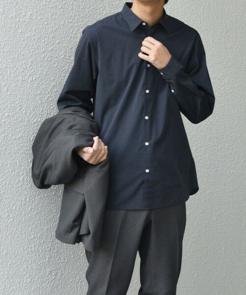 SHIPS / シップス シャツ・ブラウス | SHIPS any: ストライプ / ソリッド リラックス レギュラーカラー シャツ 25AW◆ | 詳細24