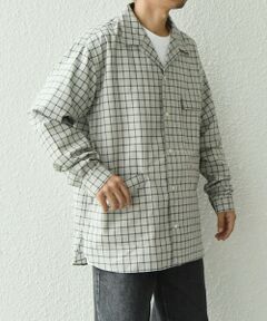 SHIPS / シップス シャツ・ブラウス | SHIPS any: モノトーン チェック サイドポケット シャツ ジャケット◇