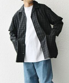 SHIPS / シップス シャツ・ブラウス | SHIPS any: モノトーン チェック サイドポケット シャツ ジャケット◇