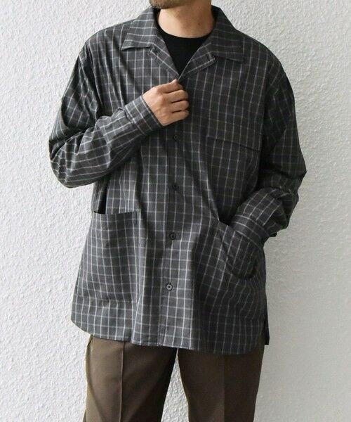 SHIPS / シップス シャツ・ブラウス | SHIPS any: モノトーン チェック サイドポケット シャツ ジャケット◇ | 詳細15
