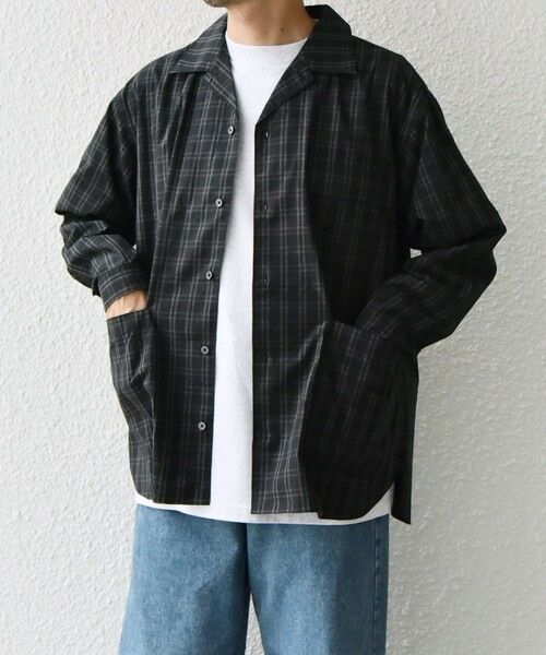 SHIPS / シップス シャツ・ブラウス | SHIPS any: モノトーン チェック サイドポケット シャツ ジャケット◇ | 詳細29
