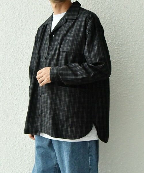 SHIPS / シップス シャツ・ブラウス | SHIPS any: モノトーン チェック サイドポケット シャツ ジャケット◇ | 詳細30