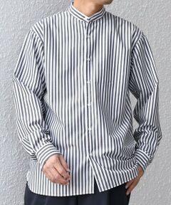 SHIPS / シップス シャツ・ブラウス | SHIPS any:〈洗濯機可能〉LIM BLESS ソリッド / ストライプ バンドカラー シャツ 25AW◇