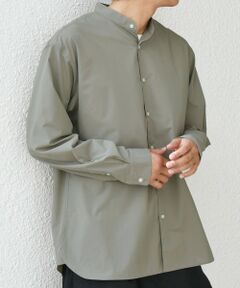 SHIPS / シップス シャツ・ブラウス | SHIPS any:〈洗濯機可能〉LIM BLESS ソリッド / ストライプ バンドカラー シャツ 25AW◇