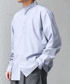 SHIPS / シップス シャツ・ブラウス | SHIPS any:〈洗濯機可能〉LIM BLESS ソリッド / ストライプ バンドカラー シャツ 25AW◇