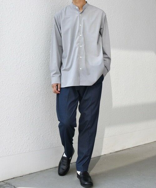 SHIPS / シップス シャツ・ブラウス | SHIPS any:〈洗濯機可能〉LIM BLESS ソリッド / ストライプ バンドカラー シャツ 25AW◇ | 詳細1