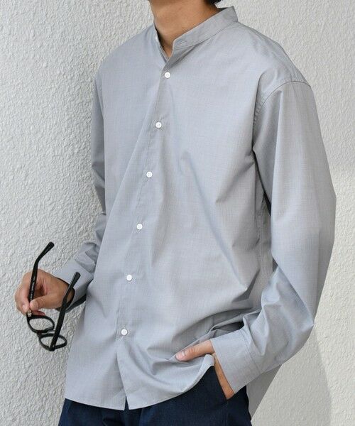 SHIPS / シップス シャツ・ブラウス | SHIPS any:〈洗濯機可能〉LIM BLESS ソリッド / ストライプ バンドカラー シャツ 25AW◇ | 詳細4