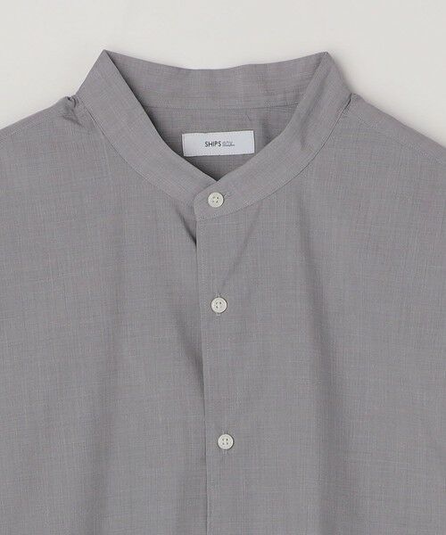 SHIPS / シップス シャツ・ブラウス | SHIPS any: LIM BLESS ソリッド / ストライプ バンドカラー シャツ 26AW◆ | 詳細7