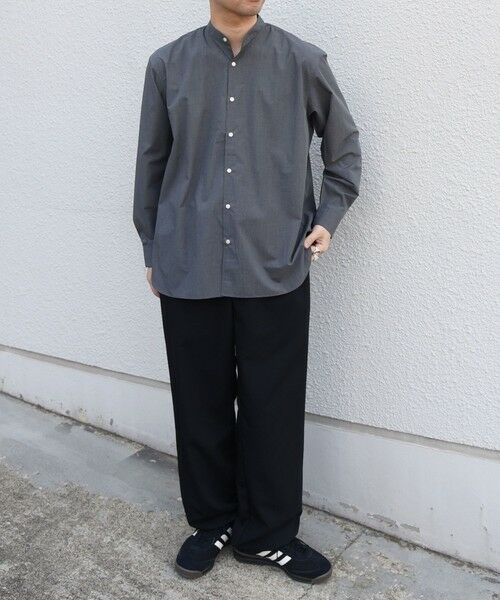 SHIPS / シップス シャツ・ブラウス | SHIPS any: LIM BLESS ソリッド / ストライプ バンドカラー シャツ 26AW◆ | 詳細14