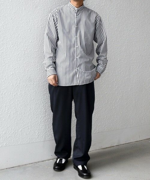 SHIPS / シップス シャツ・ブラウス | SHIPS any:〈洗濯機可能〉LIM BLESS ソリッド / ストライプ バンドカラー シャツ 25AW◇ | 詳細13